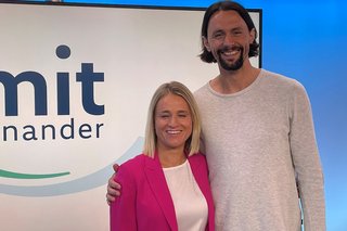 Verena Bentele mit Neven Subotic