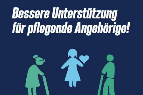 Flugblatt Bessere Unterstützung für pflegende Angehörige