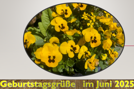 Geburtstagsgruß im Juni