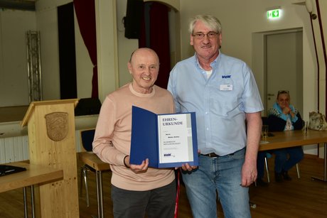 Ehrung f&uuml;r 50 Jahre Mitgliedschaft - Walter Rotter