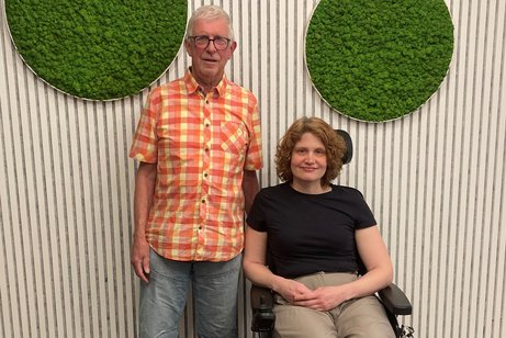 Kreisvorsitzender Klaus Schultheis mit Kreisfrauenvertreterin Stefanie Kozika