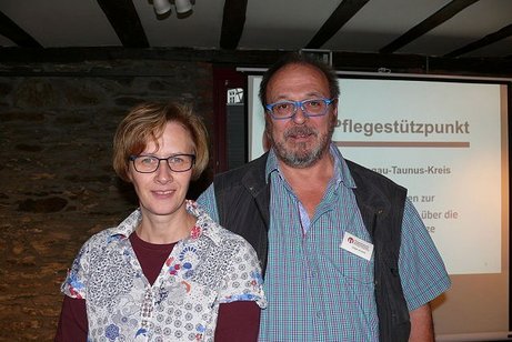 Die Referenten Petra Nägler-Daniel und Jürgen Aurand