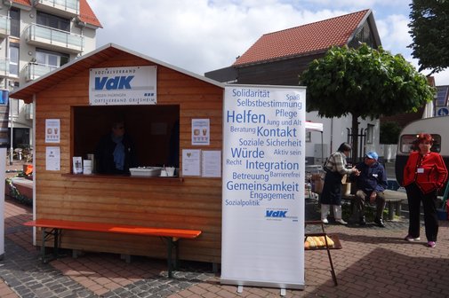 Infoh&uuml;tte des VdK OV Griesheim zum Fr&uuml;hlingssonntag