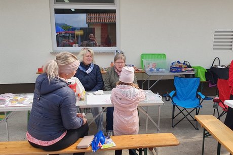 Am Stand des VdK-Ortsverbandes Stadtlengsfeld.