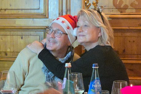 Frederick Krahn mit seiner Frau in gel&ouml;ster Atmosph&auml;re