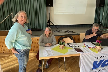 Gespräche in der Mitgliederversammlung