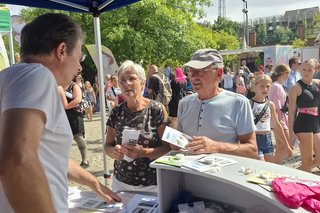 Rene Jung beantwortet Fragen der Besucher