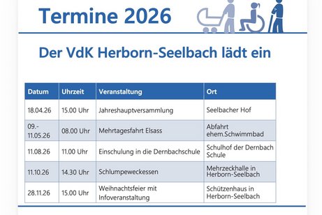 Termine 2026 Termine 2026