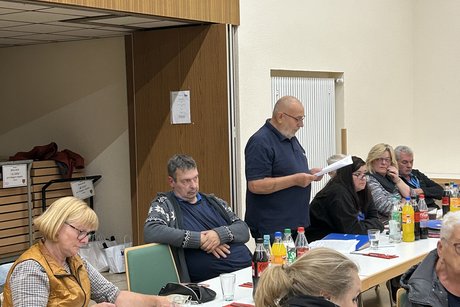 Unser Vorsitzender begrüßt alle Anwesenden