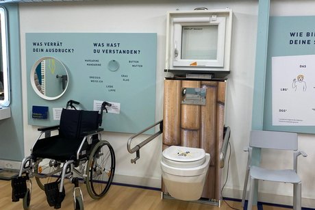 Ausstellungsraum Badezimmer Toilette