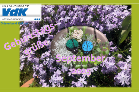 Geburtstagsgruß im September