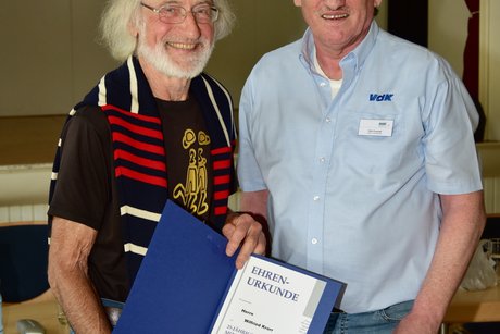 Ehrung f&uuml;r 25 Jahre Mitgliedschaft - J&uuml;rgen Knorr