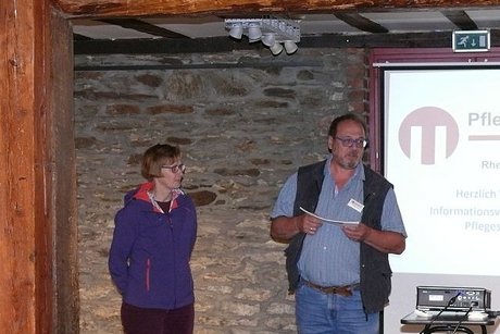 Die Referenten Petra Nägler-Daniel und Jürgen Aurand