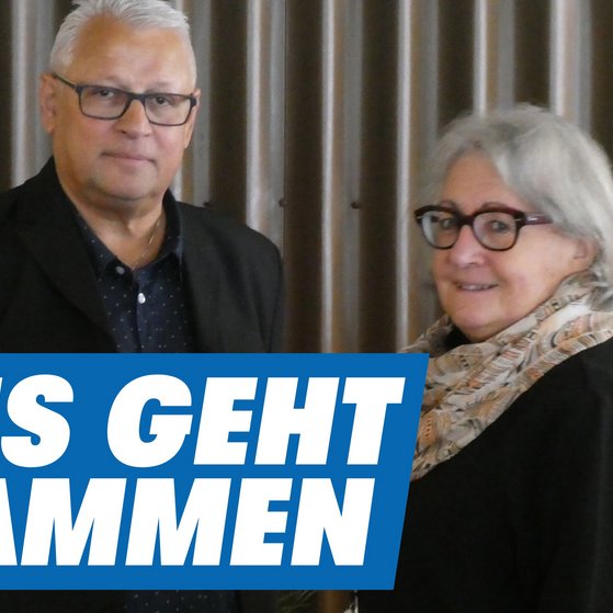 Raymund Singh (Vorsitzender) und Mechthild M&uuml;ller (stellv. Vorsitzende KV Rotenburg)