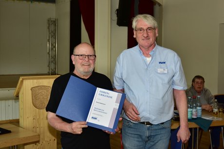 Ehrung f&uuml;r 10 Jahre Mitgliedschaft - Horst Adelmann