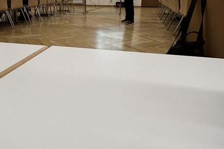 Hr. Jung bei seiner präsentation