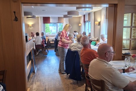 Schlussrast im Gasthaus "Zum Wispertal" in Bad Schwalbach