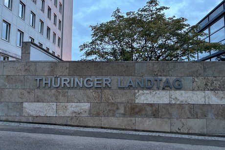 Th&uuml;ringer Landtag in Erfurt