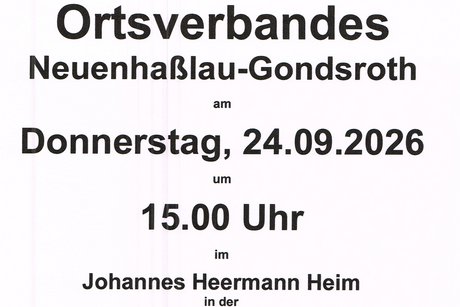 Plakat zur Mitgliederversammlung 2026
