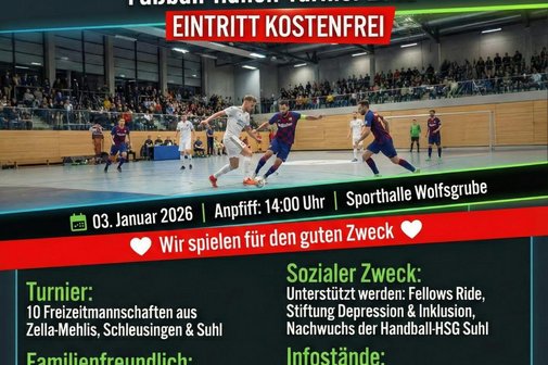 Fu&szlig;ball-Hallenturnier in Suhl