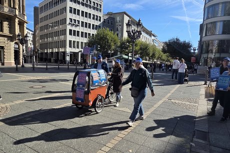 Vor der Kundgebung