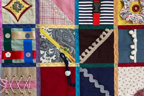Patchwork Nesteldecke