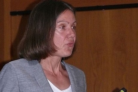 Referentin Martina Bandlow von der Deutschen Rentenversicherung Hessen