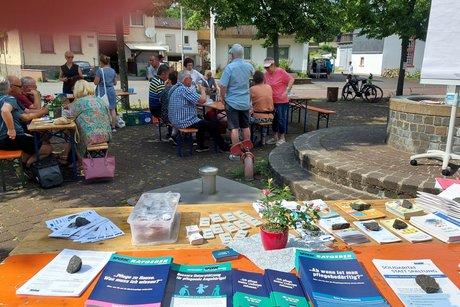 Infostand bei der Veranstaltung