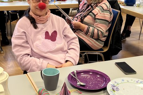 Anni bei ihrem Vortrag