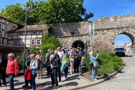 Führung durch Mühlhausen mit unserer Reiseleiterin Monica