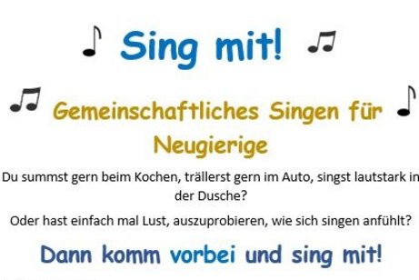 gemeinschaftliches Singen