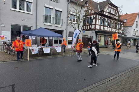 Beginn des "Flash Mob"