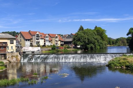 Rotenburg an der Fulda vom S&uuml;dufer aus gesehen.