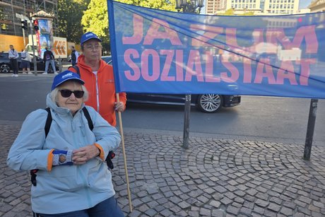 Vor der Kundgebung