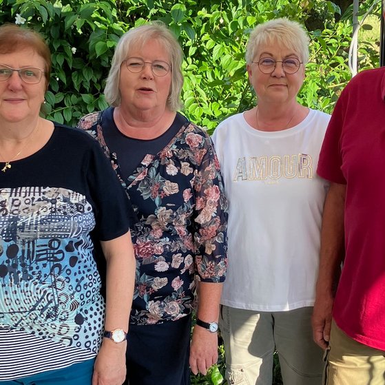 Das Vorstandsteam des VdK Ortsverbandes Vaake seit 05/2025