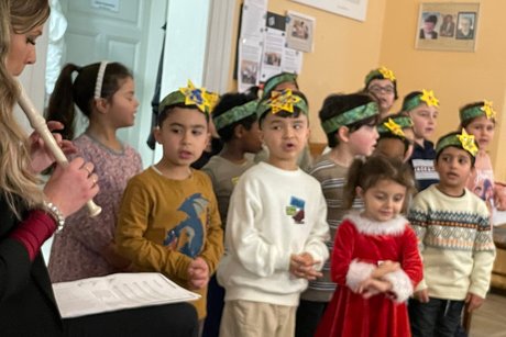 Vortrag der KiTa Hainstr.8 bei der Feier Vortrag der KiTa Hainstr.8 bei der Feier