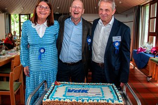 Die Vorsitzenden des OV Hattersheim - Leonie Langer - Achim Neumann und Claus Eckerlin