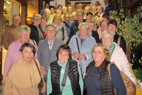 Beim Abschluss im Gasthof Kessler in Oberthulba.