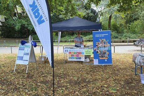 VdK-Stand aufgebaut VdK-Stand aufgebaut