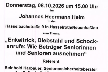 Plakat zur Informationsveranstaltung am 08.10.2026 Plakat zur Informationsveranstaltung am 08.10.2026