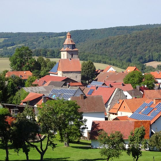 Ein Blick auf unser sch&ouml;nes Dorf