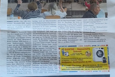 Fr&uuml;hlingsfest VdK 2026