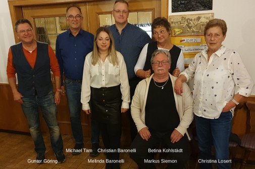 Der neugewählte Vorstand Foto des neuen Vorstands