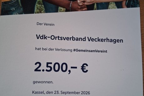 Urkunde Preisgeld