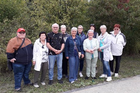 Die Minigolfspieler im Gruppenbild