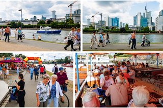 Ankunft in Frankfurt am Main und im Bootshaus