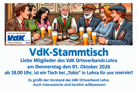 KI generiertes Bild - VdK- Stammtisch