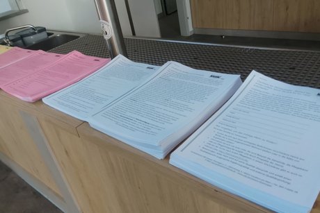 Es gab eine gro&szlig;e Auswahl an Infobl&auml;ttern zum Mitnehmen