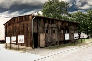 Ehemalige Busgarage der Tötungsanstalt Hadamar