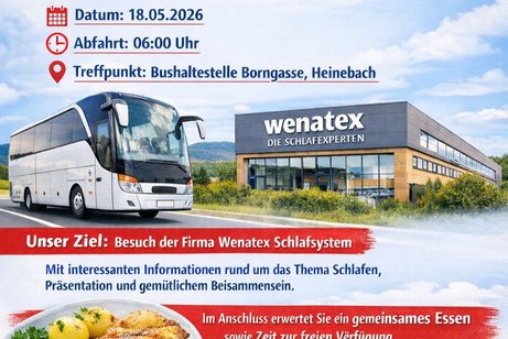 Busfahrt zu Wenatex